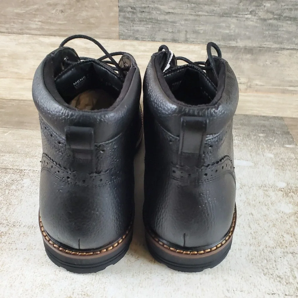 Nunn Bush Ozark II Men Chukka Boot Sz 10 XW Wide Tumbled Leather Lace Up Plain